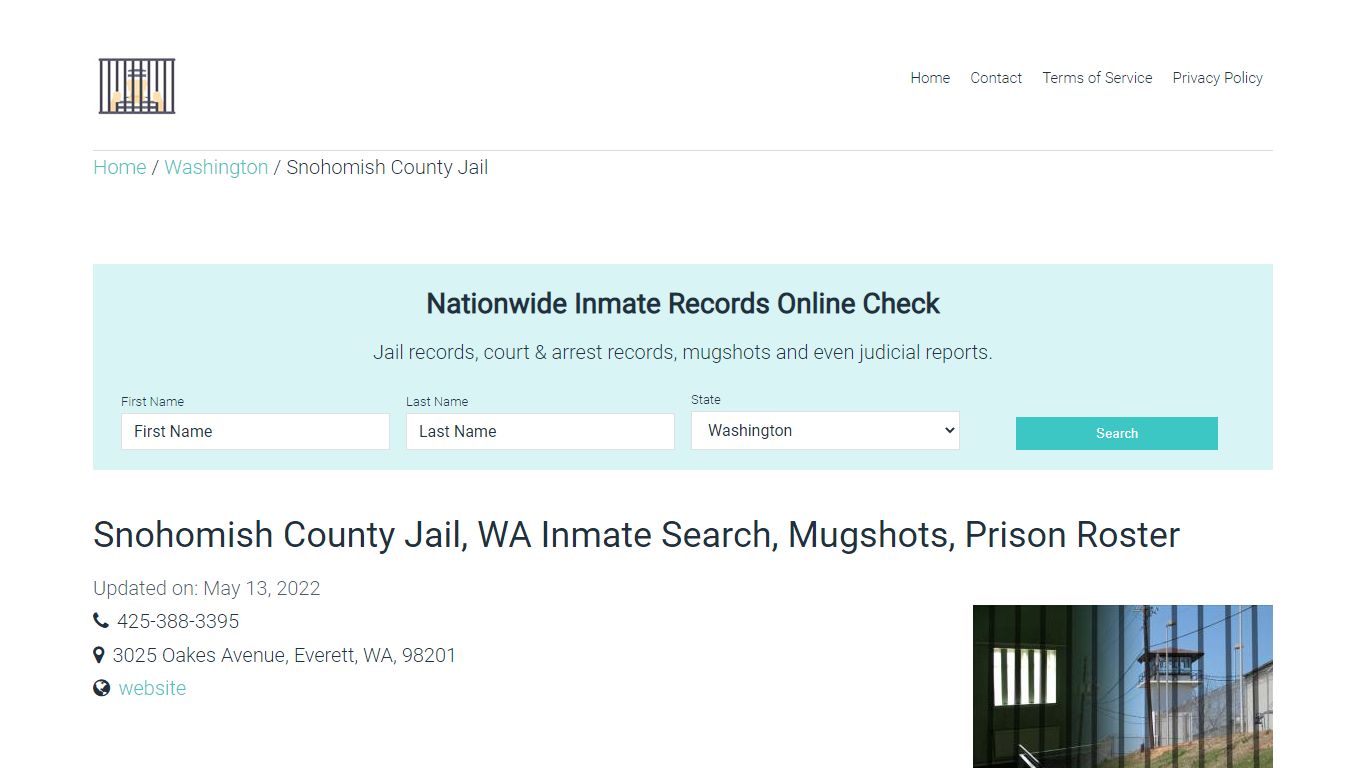 Snohomish County Jail, WA Inmate Search, Mugshots, Prison ...